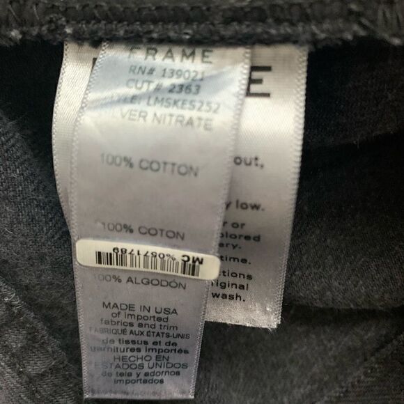 FRAME Denim Mini Skirt Embellished Size 24 - Picture 8 of 12